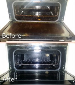 Oven Cleaning Before After